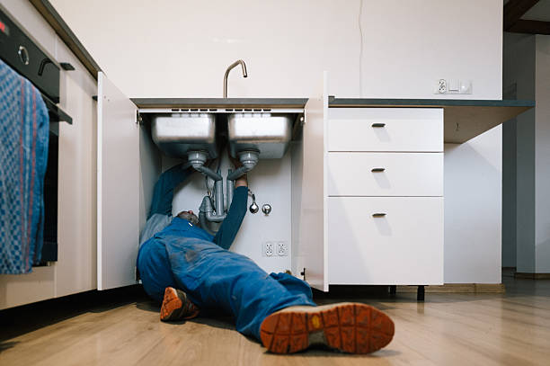 Professional Drain Cleaning technician working in Richmond, MI